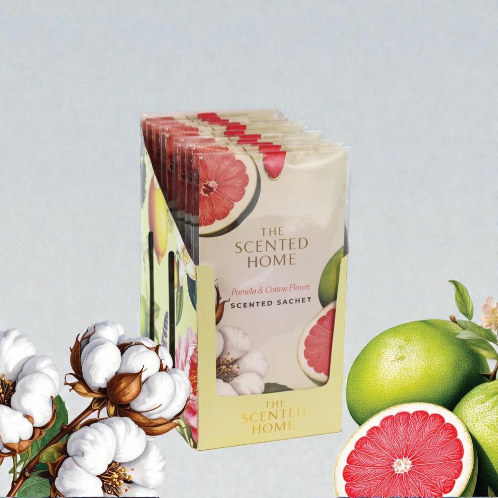 Ashleigh & Burwood Pomelo & Cotton Slim Scent Sachet Extra Image 1